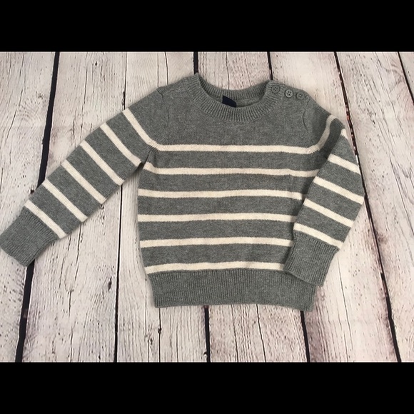 COPY - Baby Gap sz 12-18 mo gray & white stripe s… - Picture 3 of 3